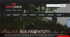 Desktop Screenshot of etno.pl